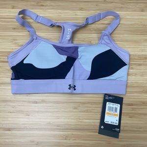 Purple Camo Under Armour Sports Bra NWT